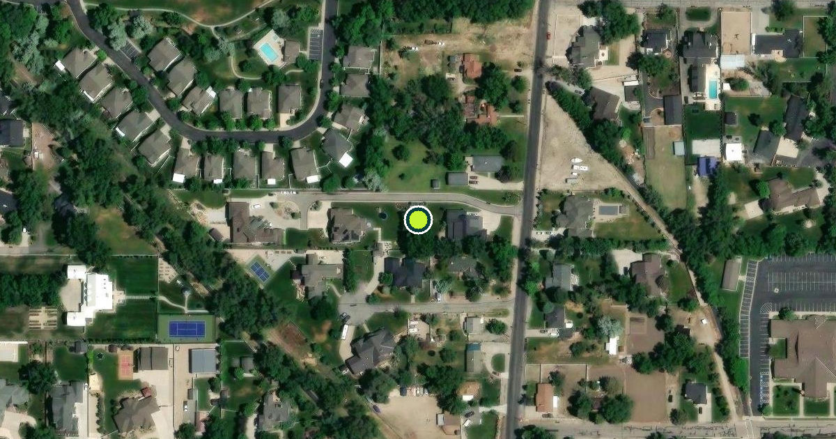 Satellite view of Draper Pickleball Courts