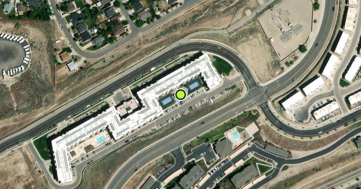 Satellite view of Draper Pickleball Courts