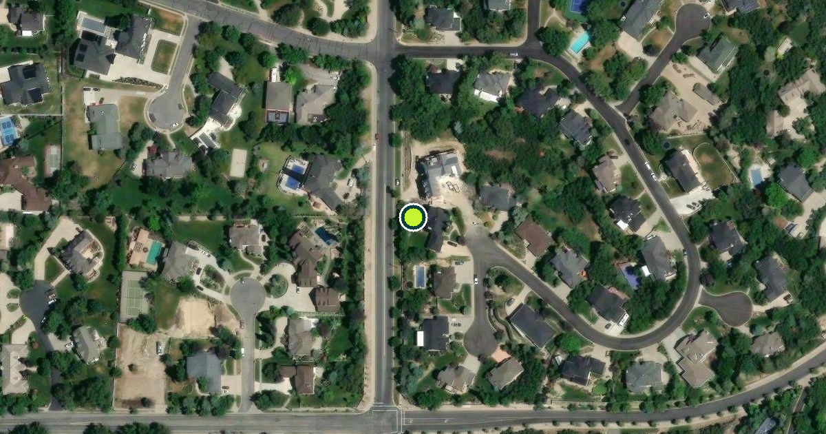 Satellite view of Draper Pickleball Courts