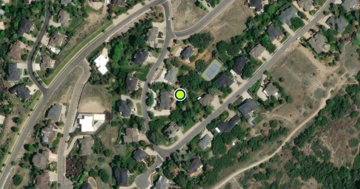 Satellite view of Draper Pickleball Courts