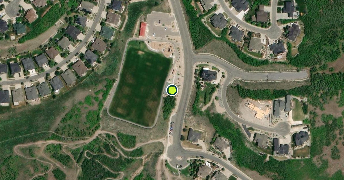 Satellite view of Draper Pickleball Courts