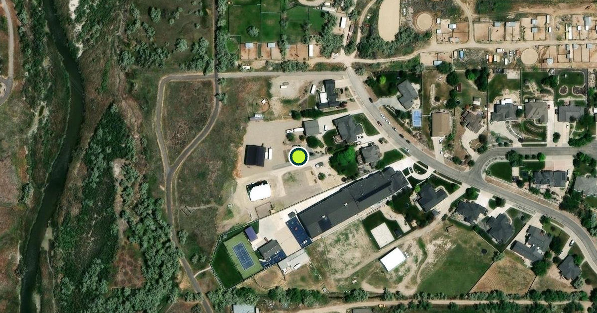 Satellite view of Draper Pickleball Courts