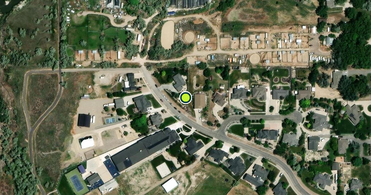 Satellite view of Draper Pickleball Courts