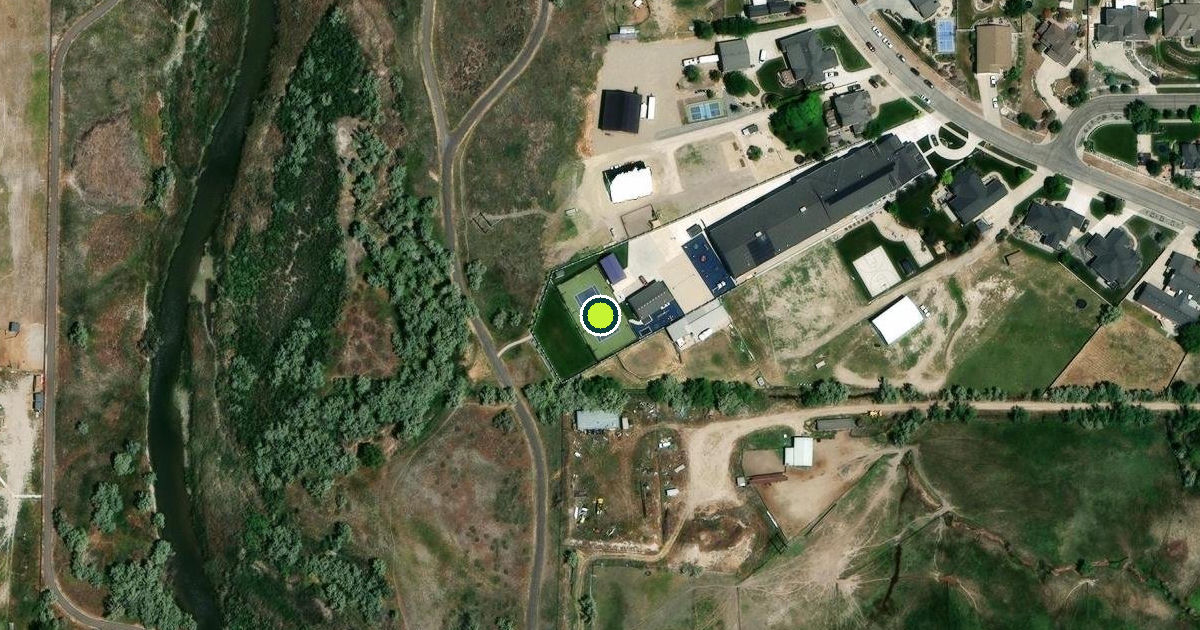 Satellite view of Draper Pickleball Courts