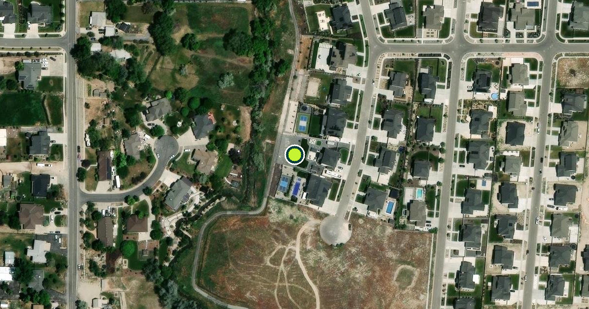 Satellite view of Draper Pickleball Courts