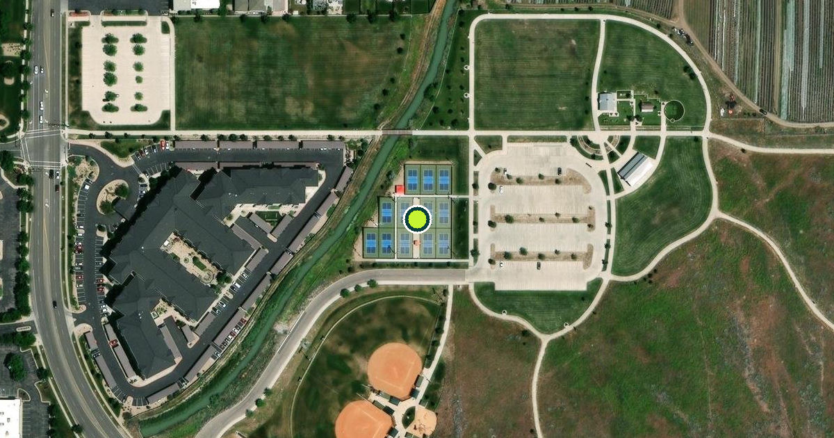 Satellite view of Draper Pickleball Courts