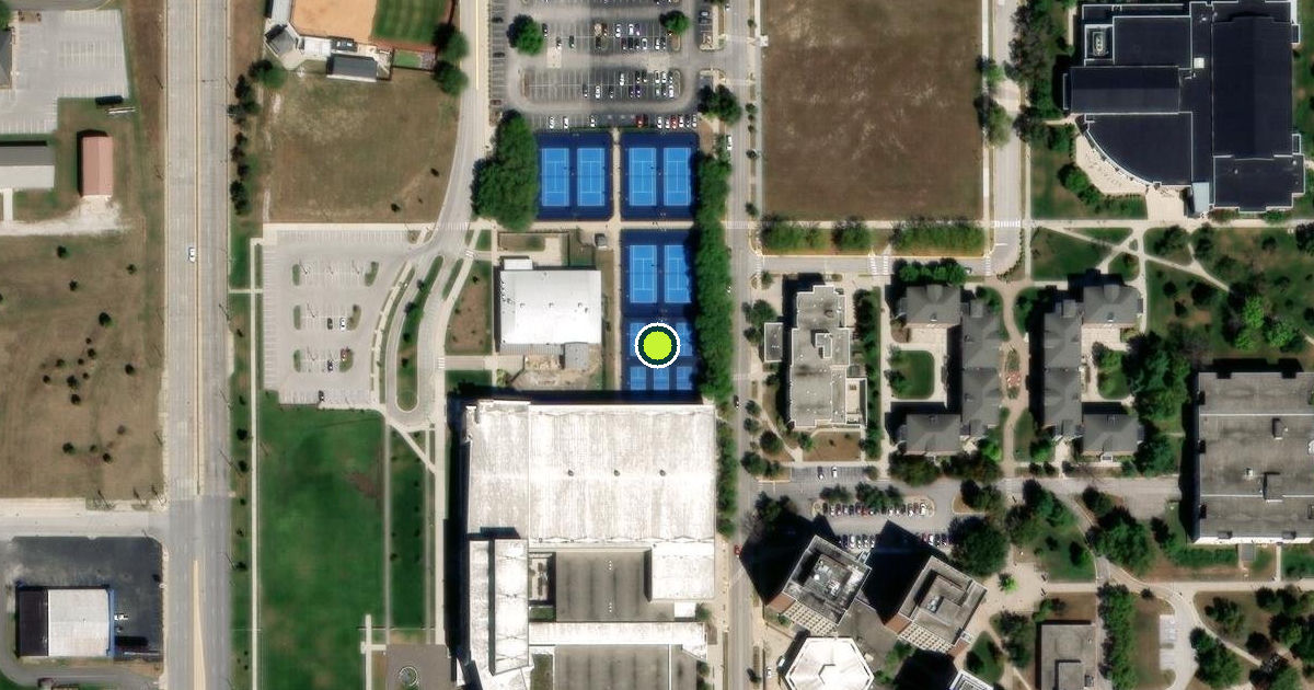 Satellite view of Duane Kleuh Tennis Complex