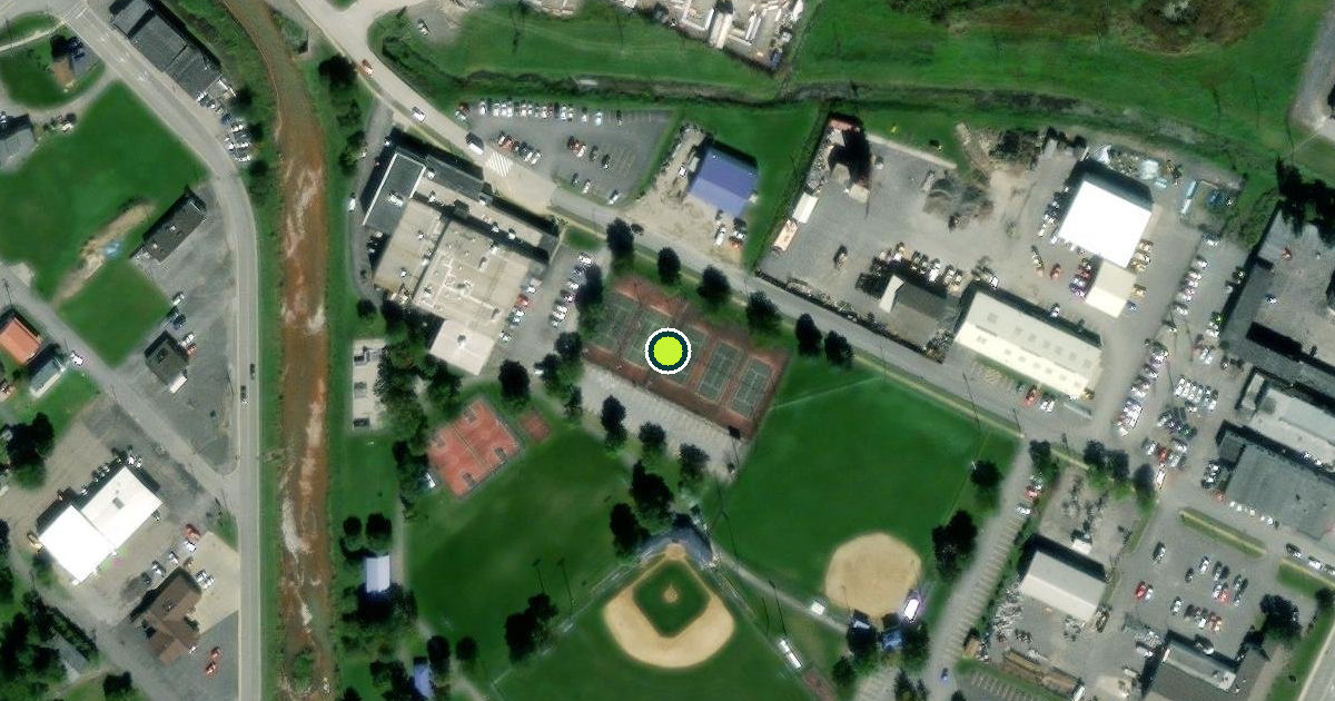 Satellite view of DuBois Pickleball Courts