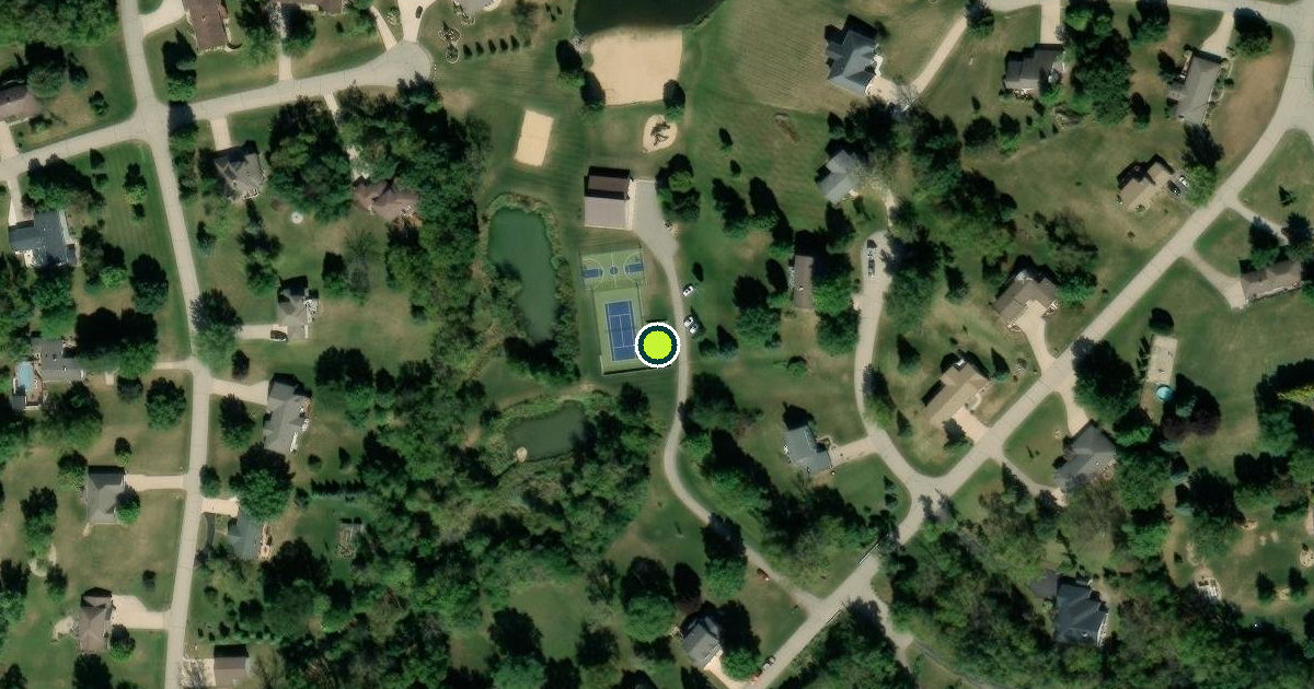 Satellite view of Dubuque County Pickleball Courts