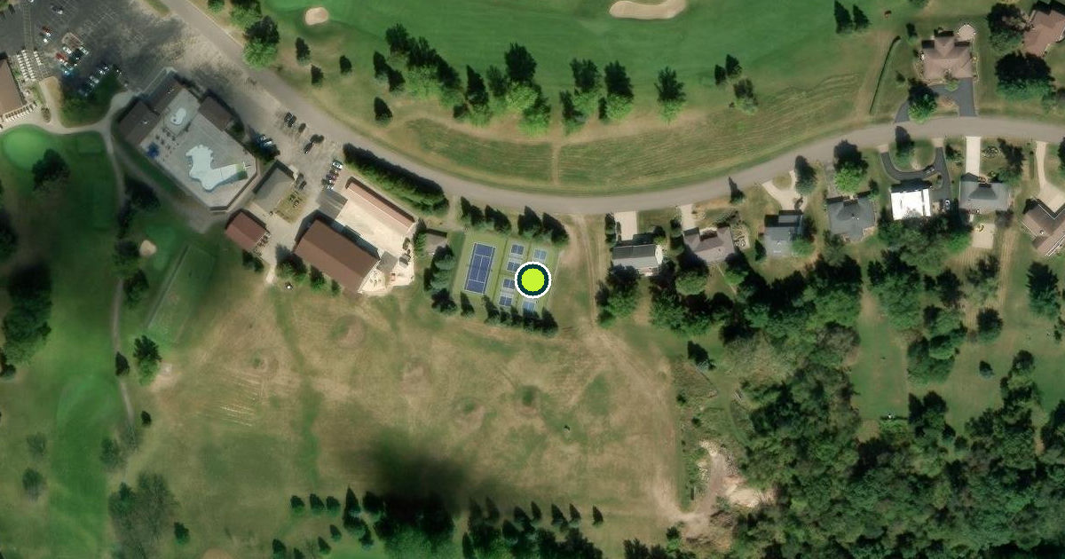 Satellite view of Dubuque County Pickleball Courts