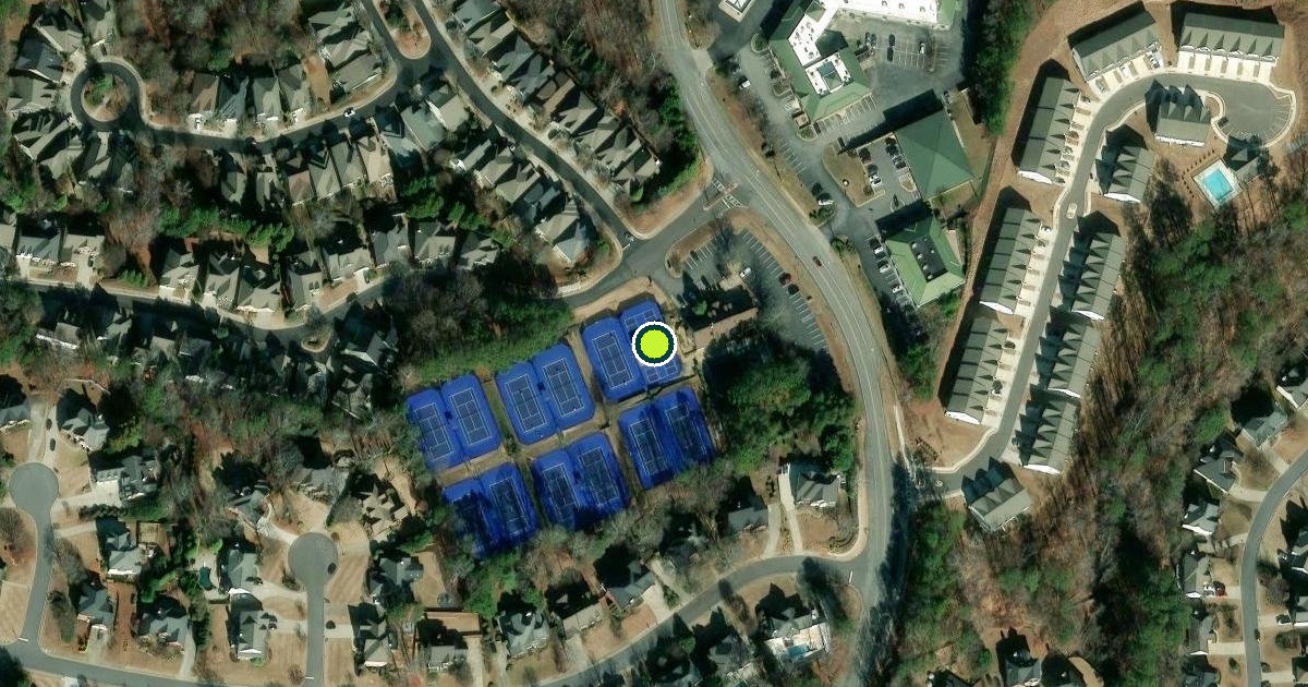 Satellite view of Duluth Pickleball Courts