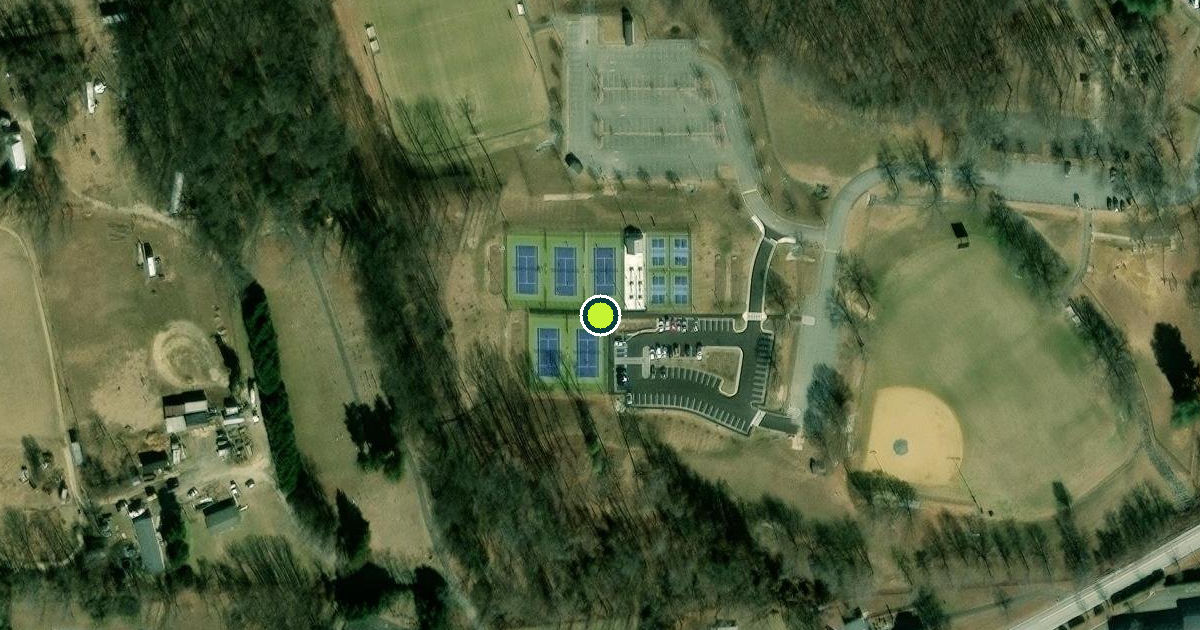 Satellite view of Dunkirk District Park Pickleball Courts
