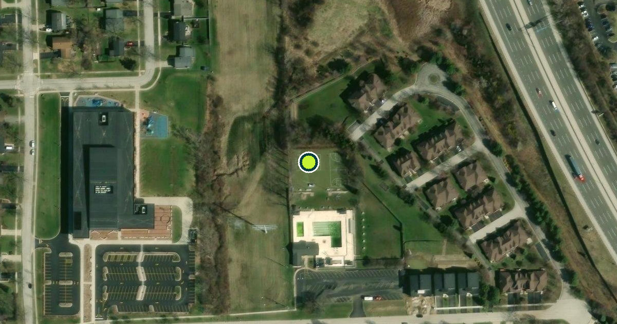 Satellite view of DuPage County Pickleball Courts