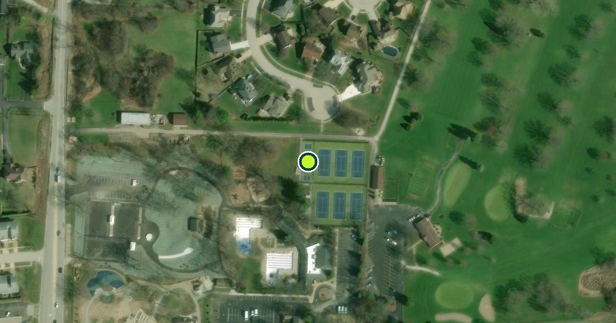 Satellite view of DuPage County Pickleball Courts