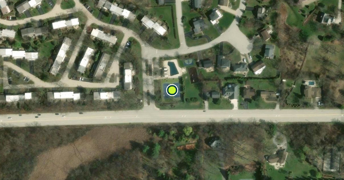 Satellite view of DuPage County Pickleball Courts