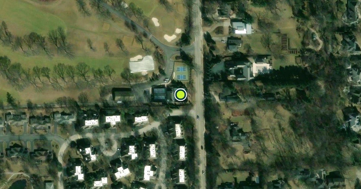 Satellite view of DuPage County Pickleball Courts