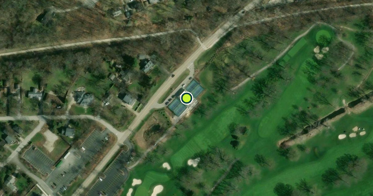 Satellite view of DuPage County Pickleball Courts