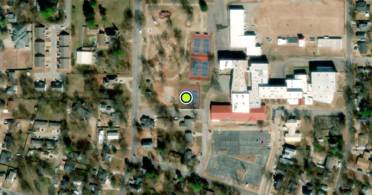 Satellite view of Durant Pickleball Courts