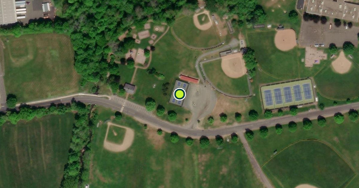 Satellite view of Durham Pickleball Courts