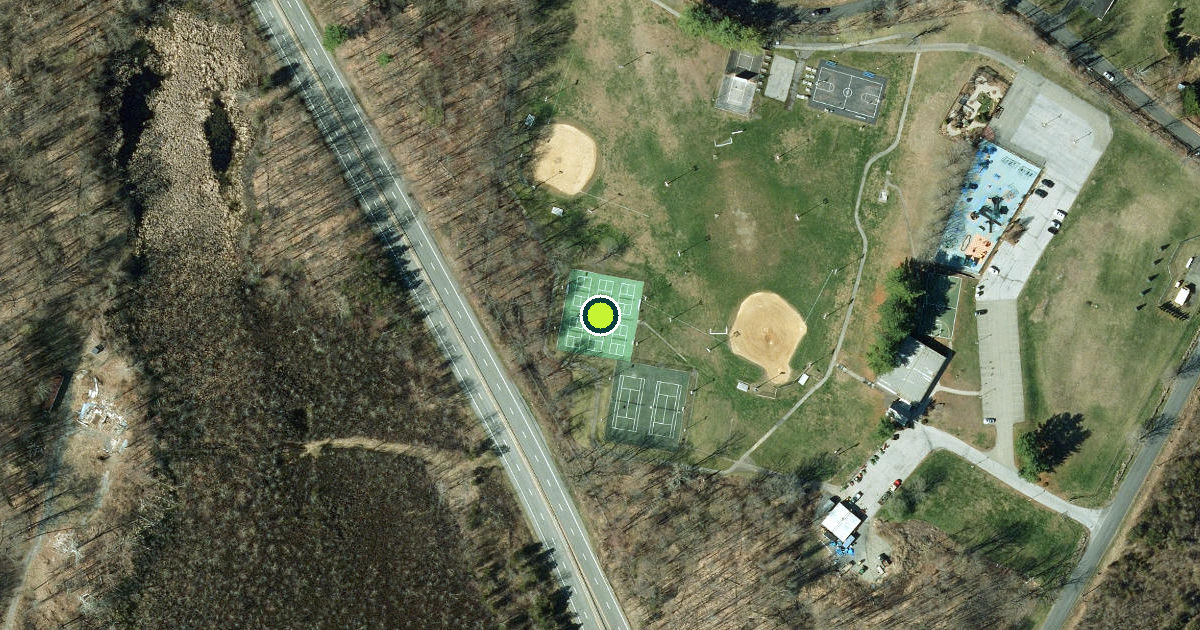 Satellite view of Dutchess County Pickleball Courts