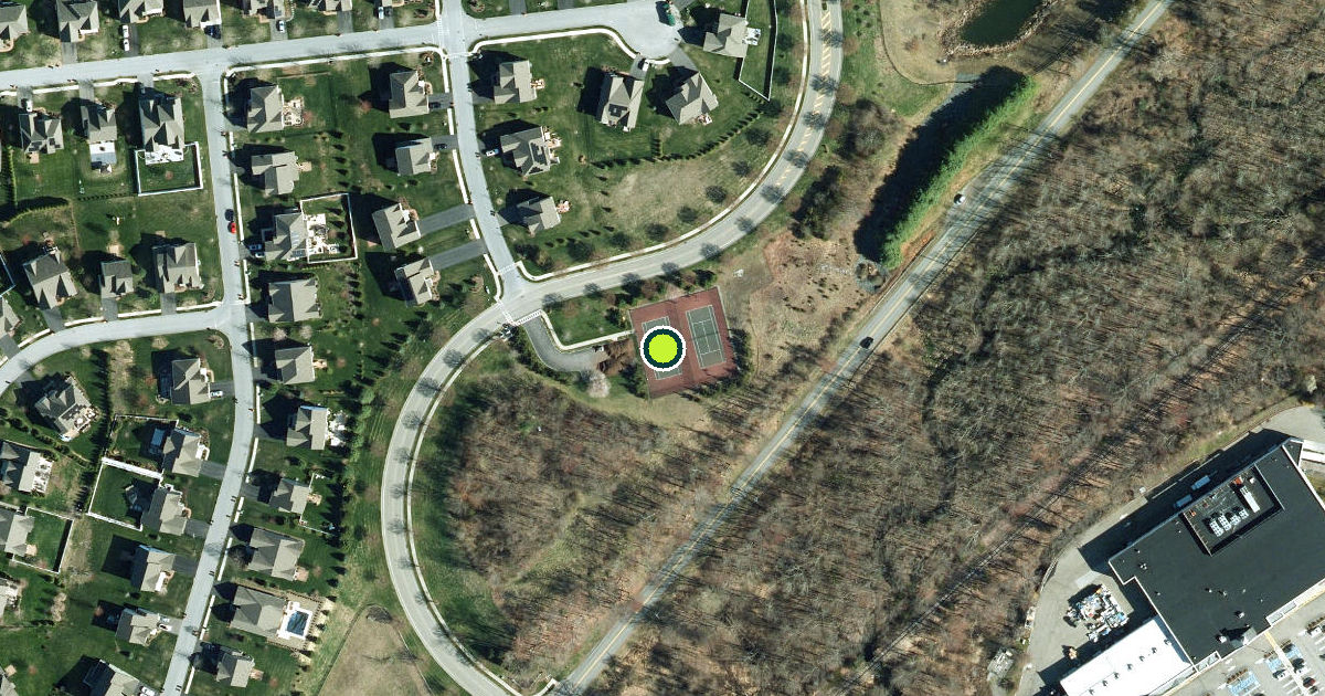 Satellite view of Dutchess County Pickleball Courts