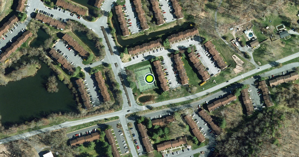 Satellite view of Dutchess County Pickleball Courts