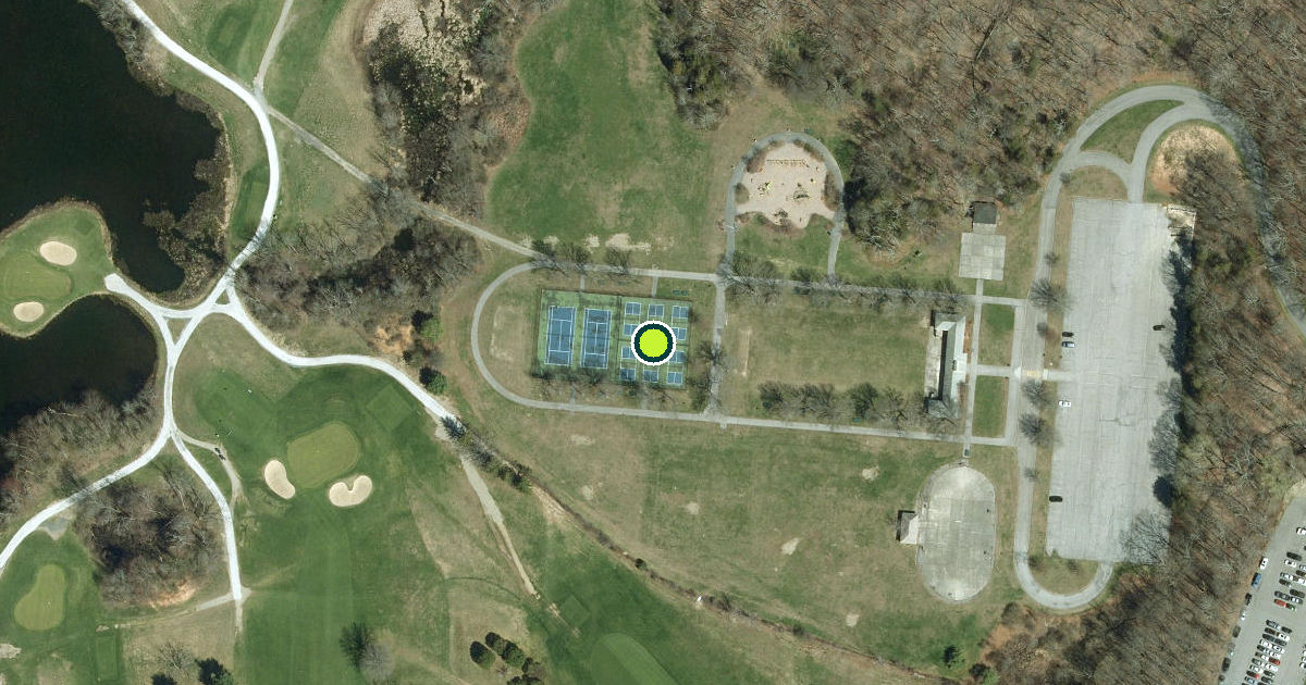 Satellite view of Dutchess County Pickleball Courts