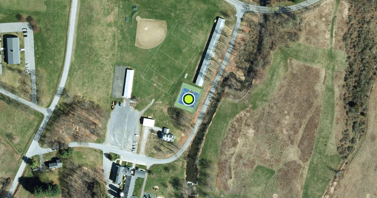 Satellite view of Dutchess County Pickleball Courts