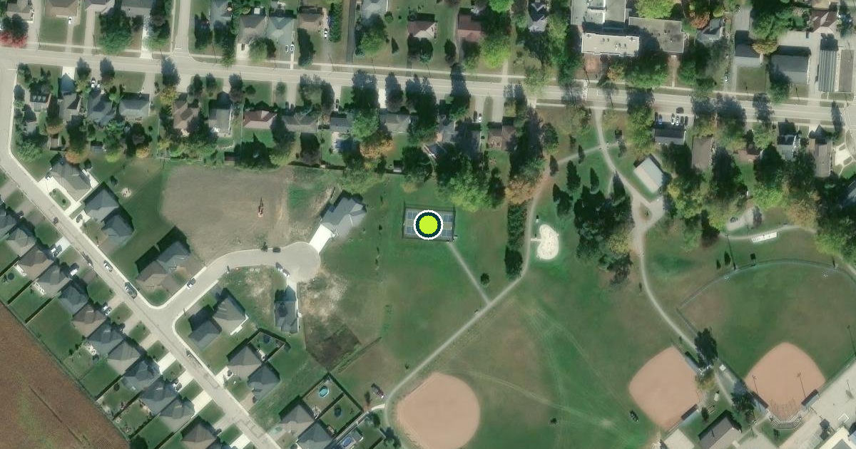 Satellite view of Dutton/Dunwich Pickleball Courts
