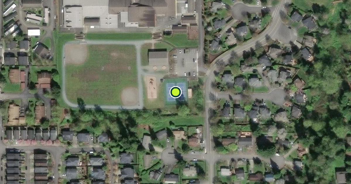 Satellite view of Duvall Pickleball Courts
