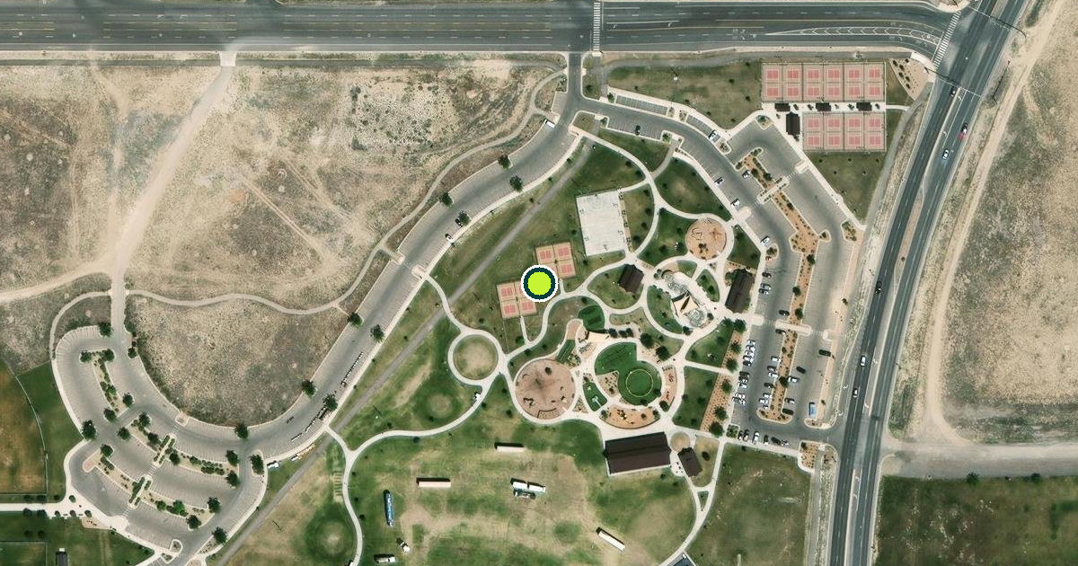Satellite view of Eagle Mountain Pickleball Courts
