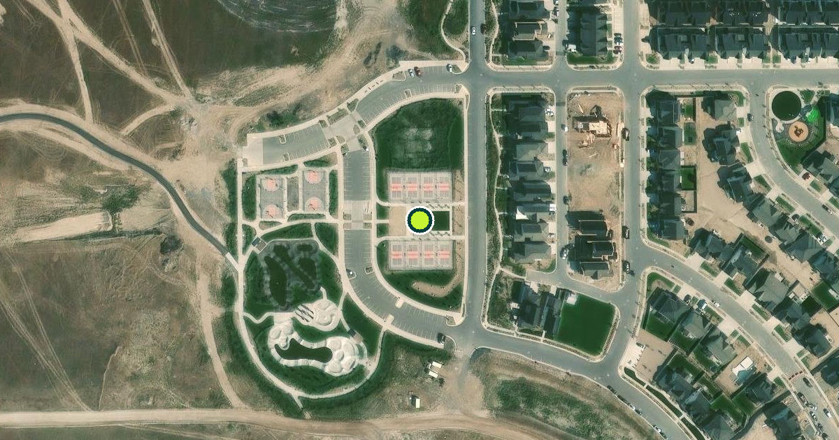 Satellite view of Eagle Mountain Pickleball Courts