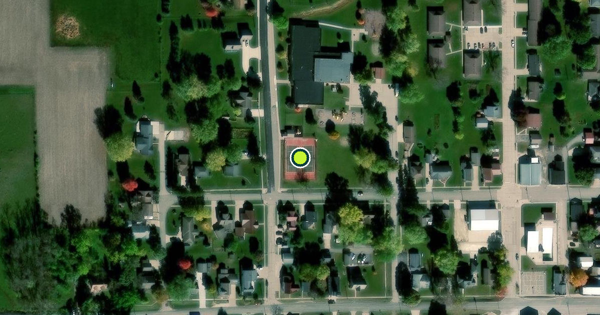 Satellite view of Earlville Pickleball Courts