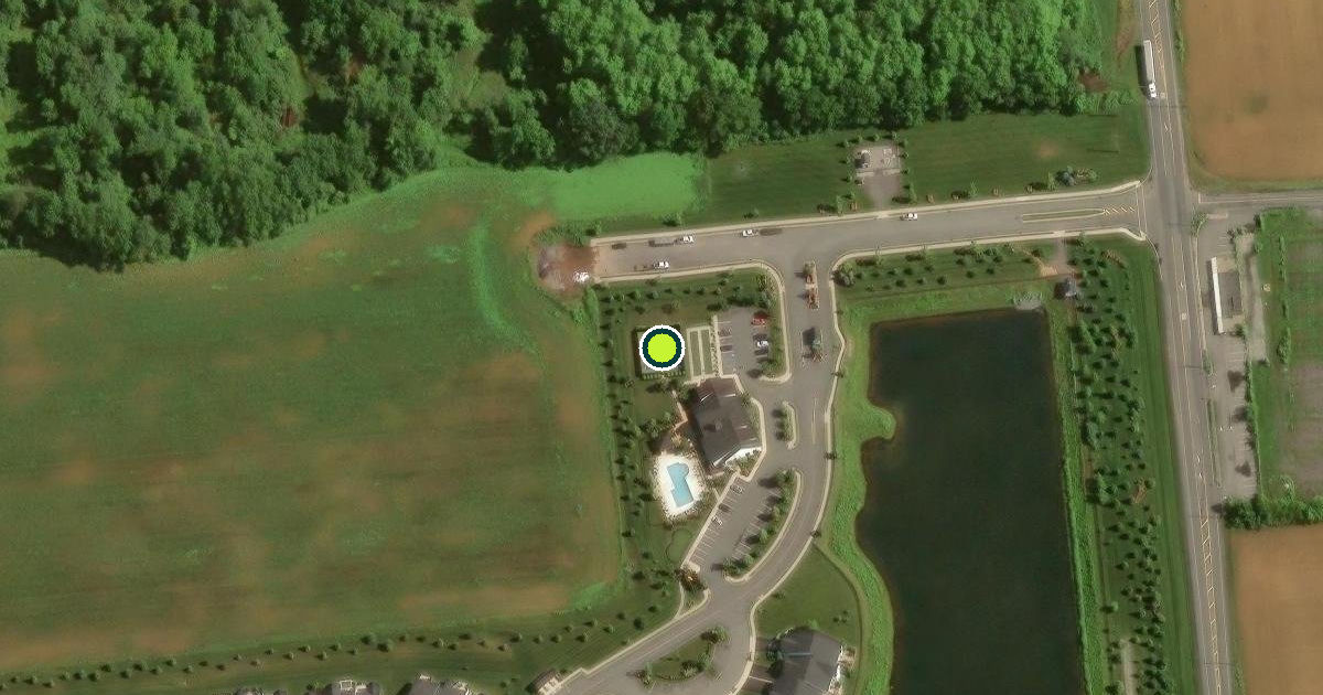 Satellite view of East Allen Township Pickleball Courts