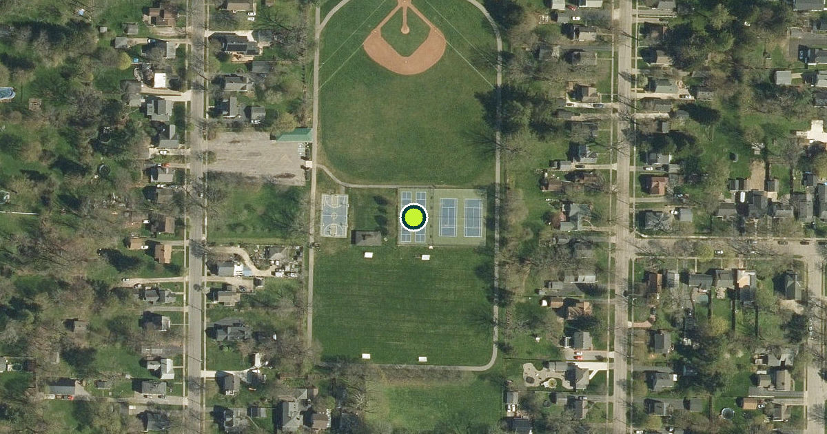 Satellite view of East Aurora Pickleball Courts