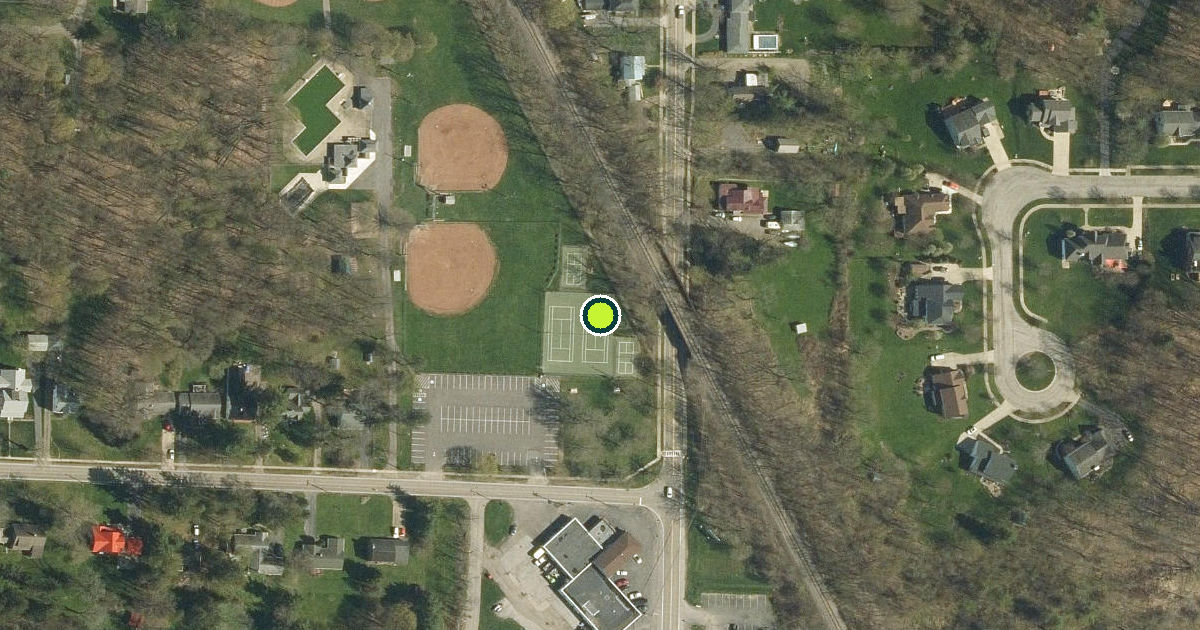 Satellite view of East Aurora Pickleball Courts