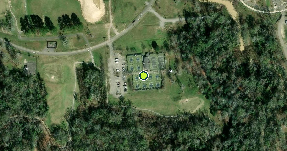 Satellite view of East Baton Rouge Parish Pickleball Courts
