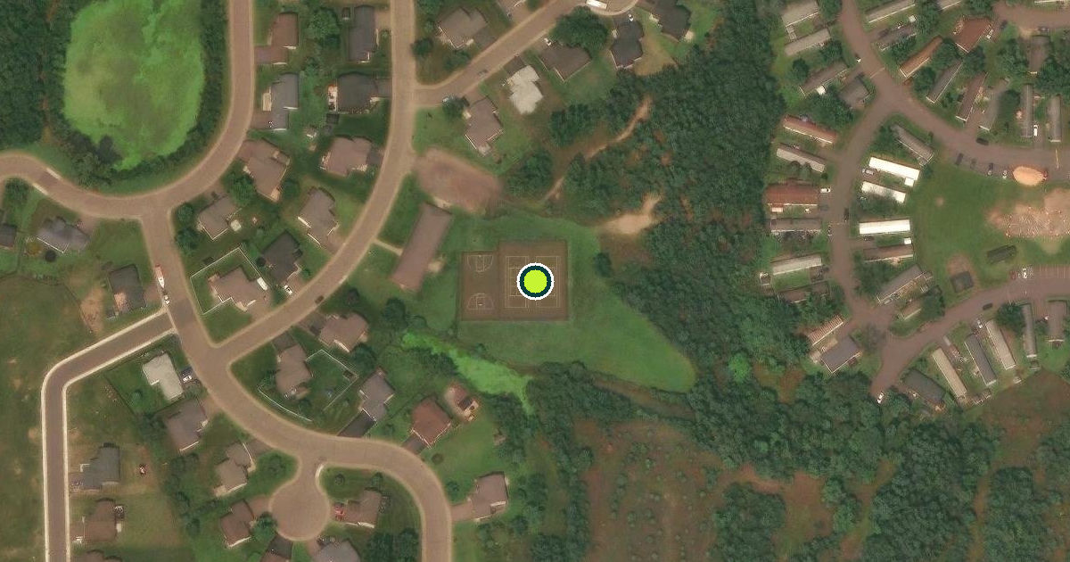 Satellite view of East Bethel Pickleball Courts