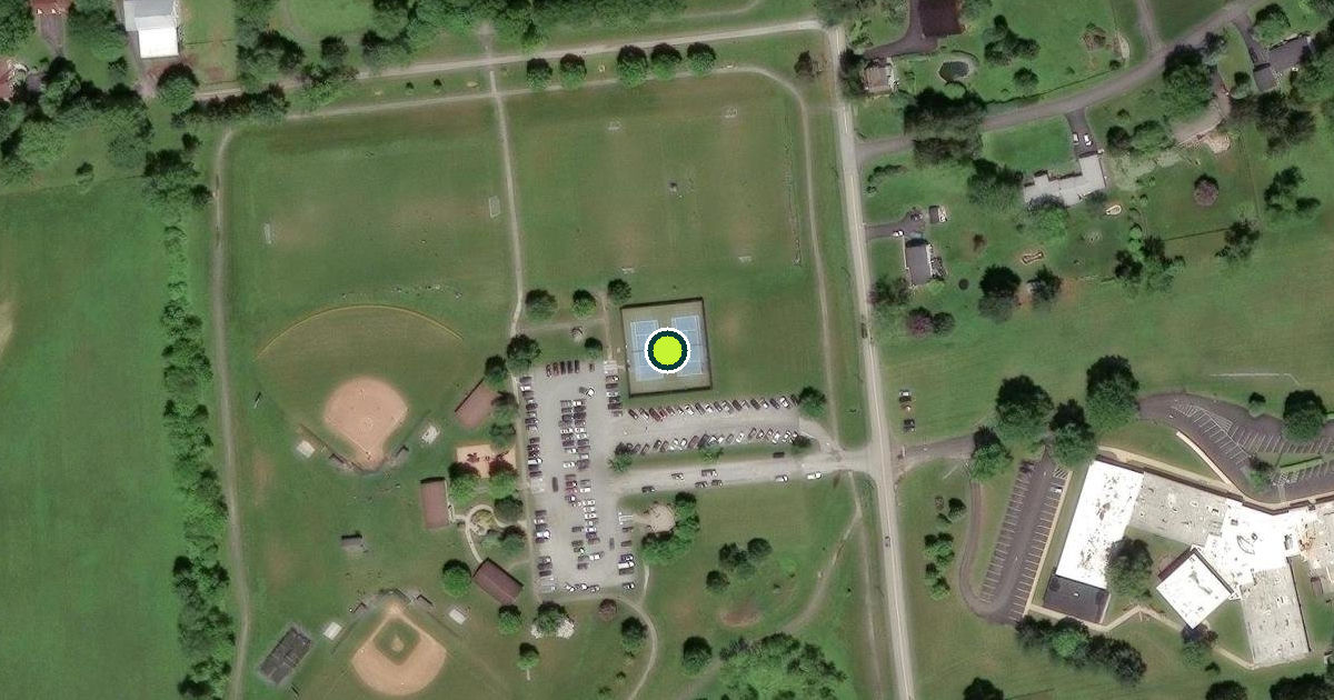 Satellite view of East Brandywine Township Pickleball Courts