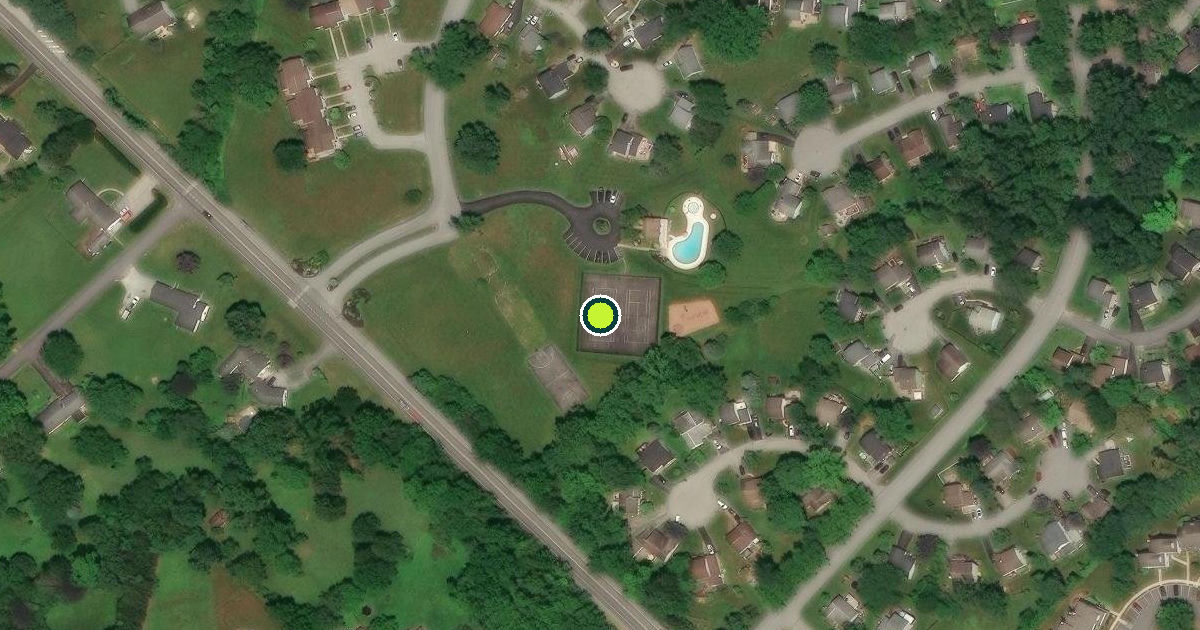 Satellite view of East Brandywine Township Pickleball Courts