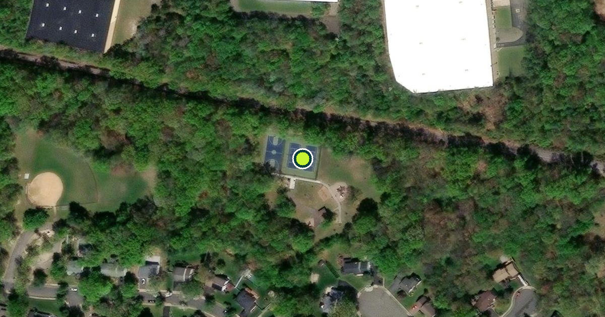 Satellite view of East Brunswick Township Pickleball Courts