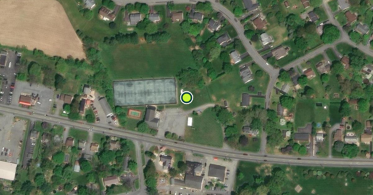 Satellite view of East Hempfield Township Pickleball Courts