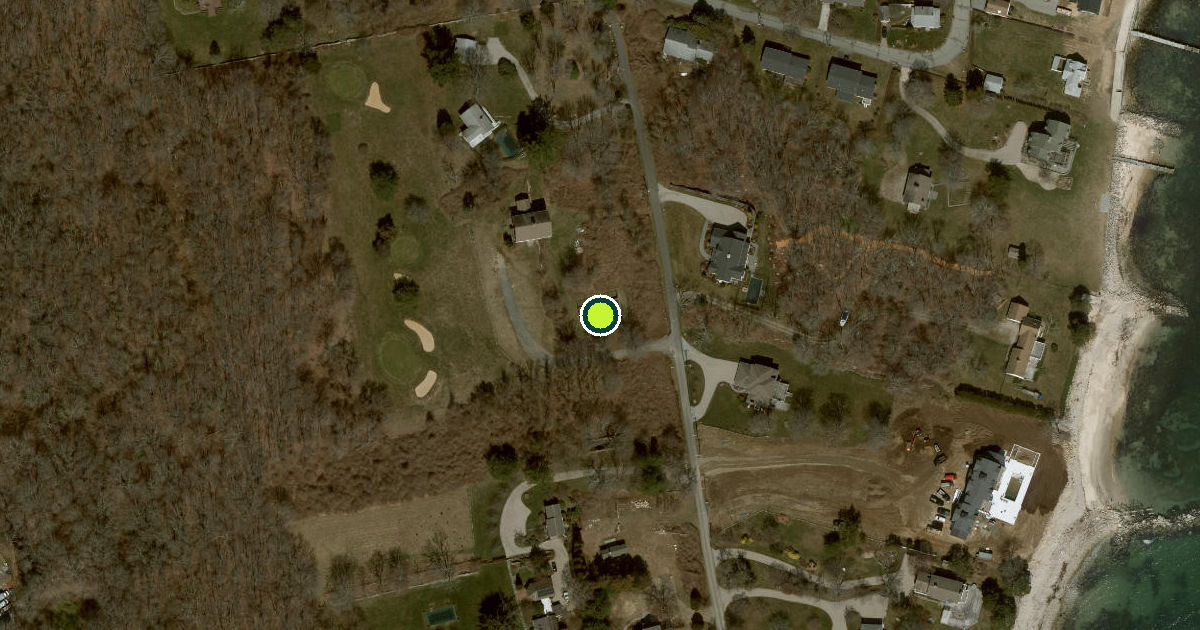 Satellite view of East Lyme Pickleball Courts