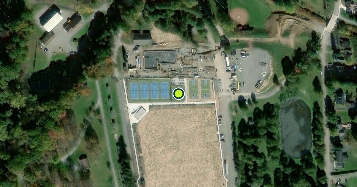 Satellite view of East Palestine Pickleball Courts