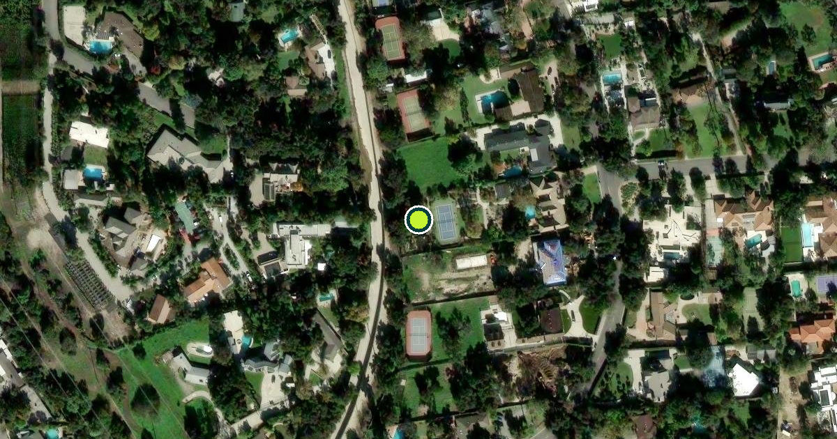 Satellite view of East Pasadena Pickleball Courts