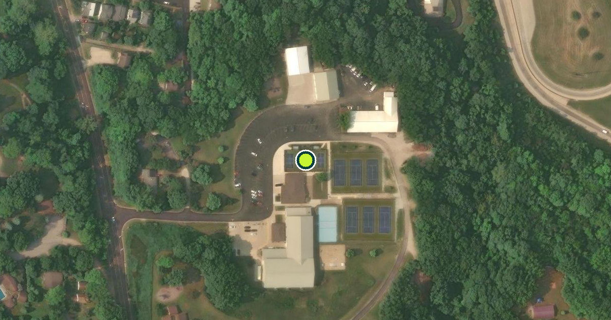 Satellite view of East Peoria Pickleball Courts