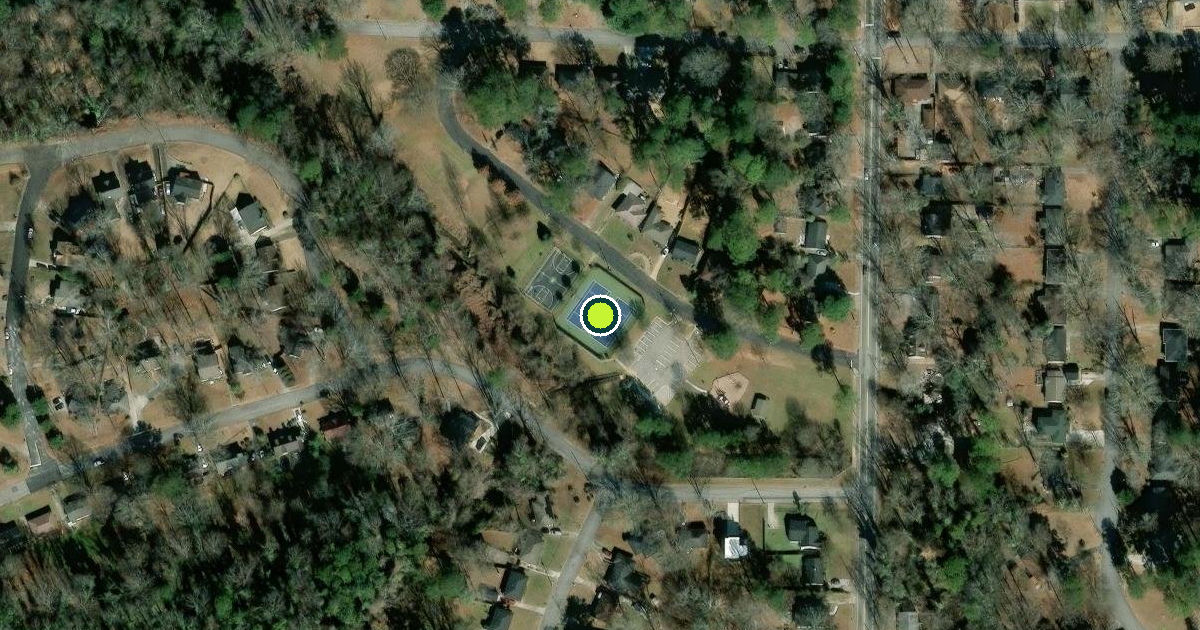 Satellite view of East Point Pickleball Courts