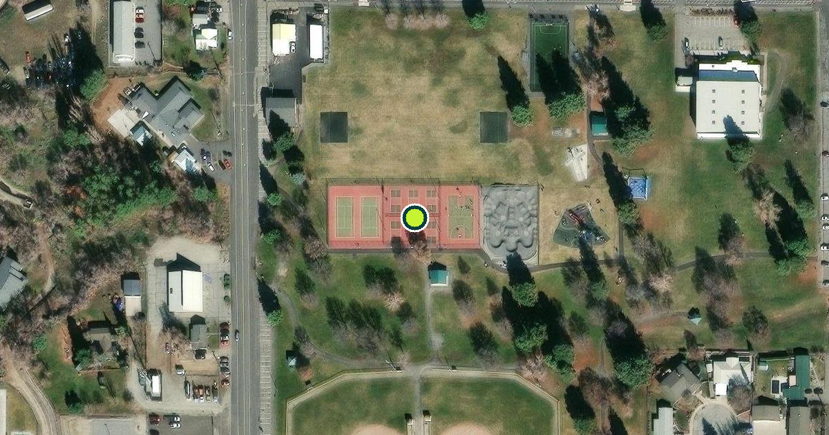 Satellite view of East Wenatchee Pickleball Courts