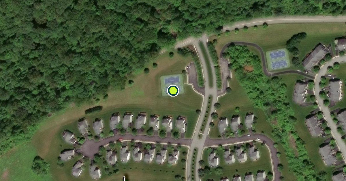 Satellite view of East Whiteland Township Pickleball Courts