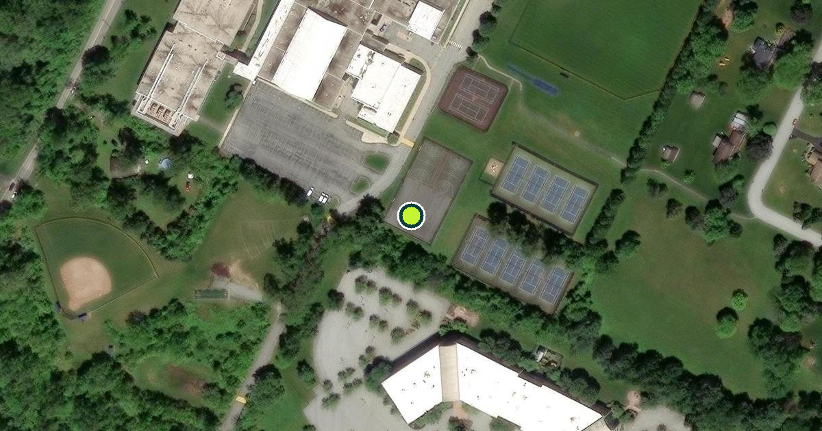 Satellite view of East Whiteland Township Pickleball Courts